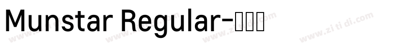 Munstar Regular字体转换